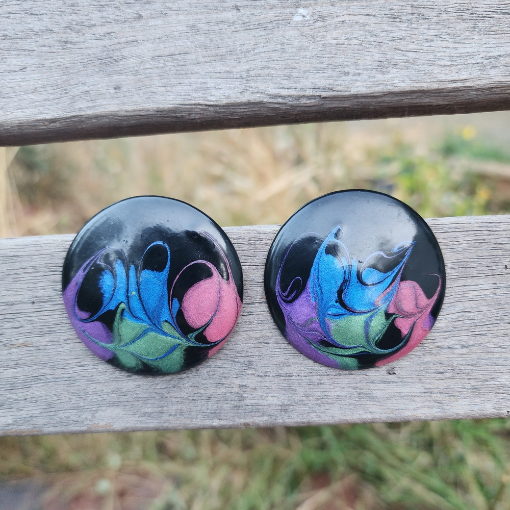 🎉Final Price Drop!🎉 80s Colorful Abstract Earrings